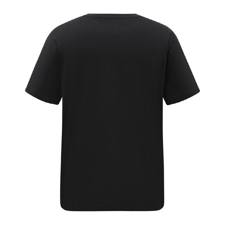 H&H Men's Regular Fit Crew Neck Tee, Black, hi-res