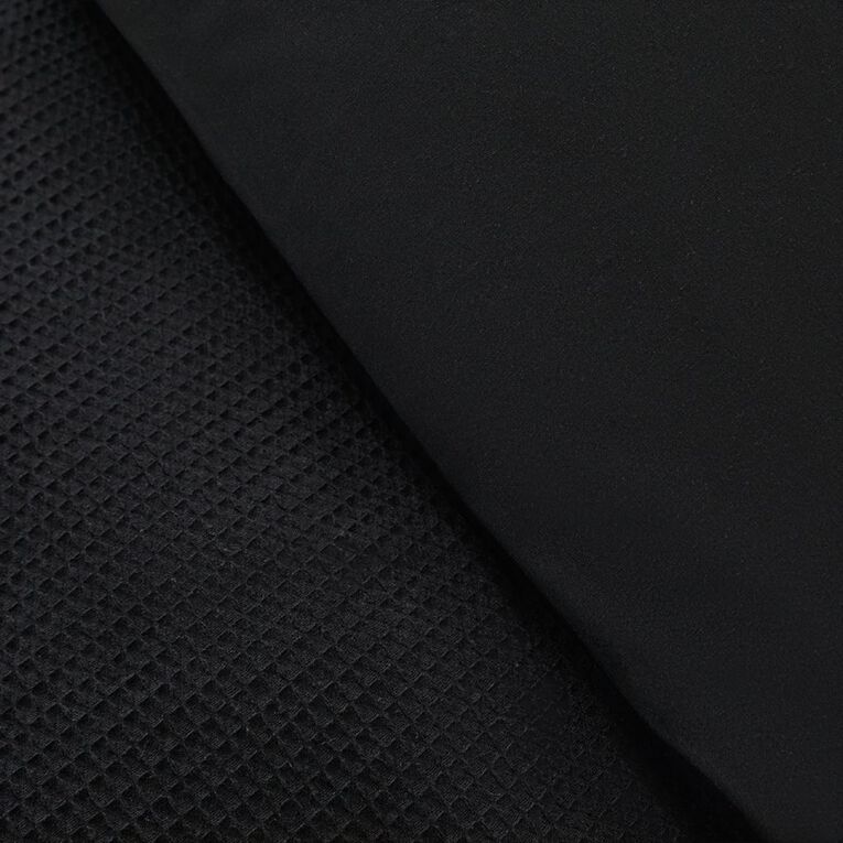 Maison d'Or Duvet Cover Set Luxury Waffle Black Queen, , hi-res