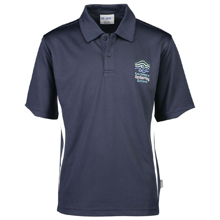 Schooltex Amberley School Polo, Navy/White, hi-res