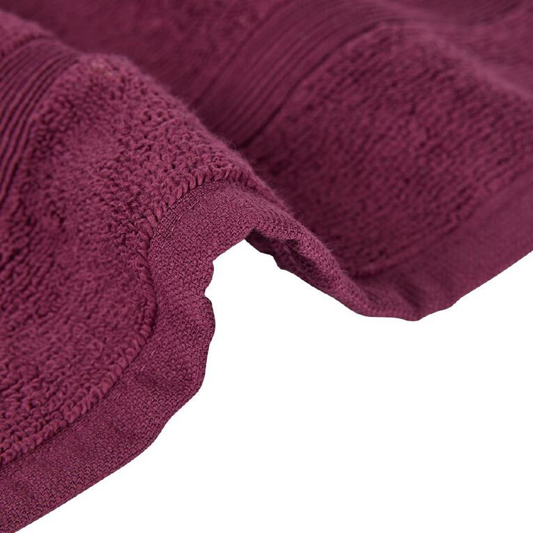 Living & Co Plush Plain Hand Towel Plum, , hi-res