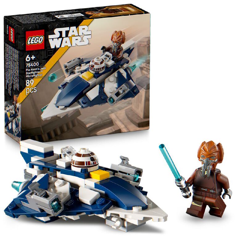 LEGO Star Wars Plo Koons Jedi Starfighter Microfighter 75400, , hi-res