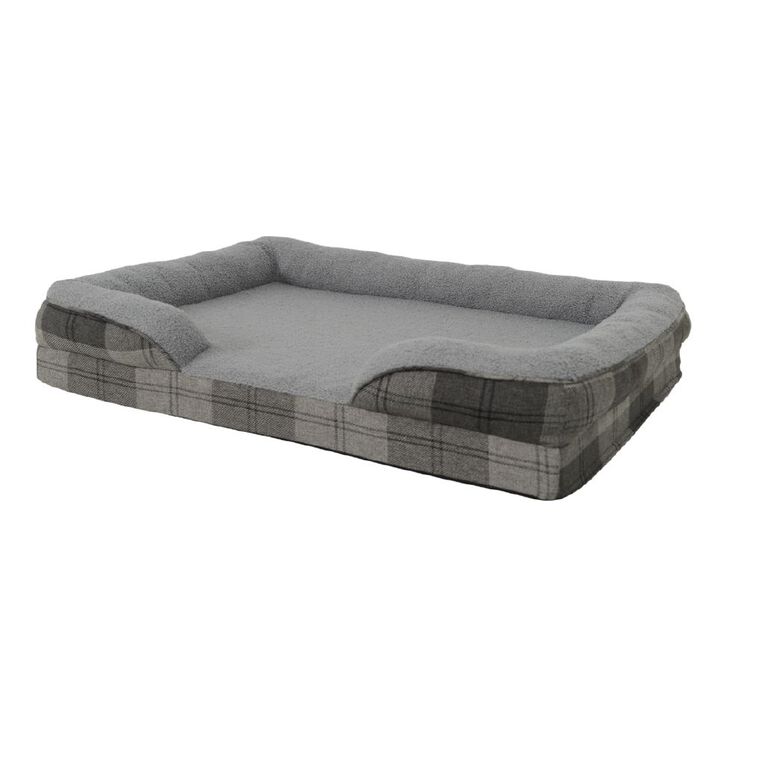 Petzone Plaid Rectangular Bed Large, , hi-res