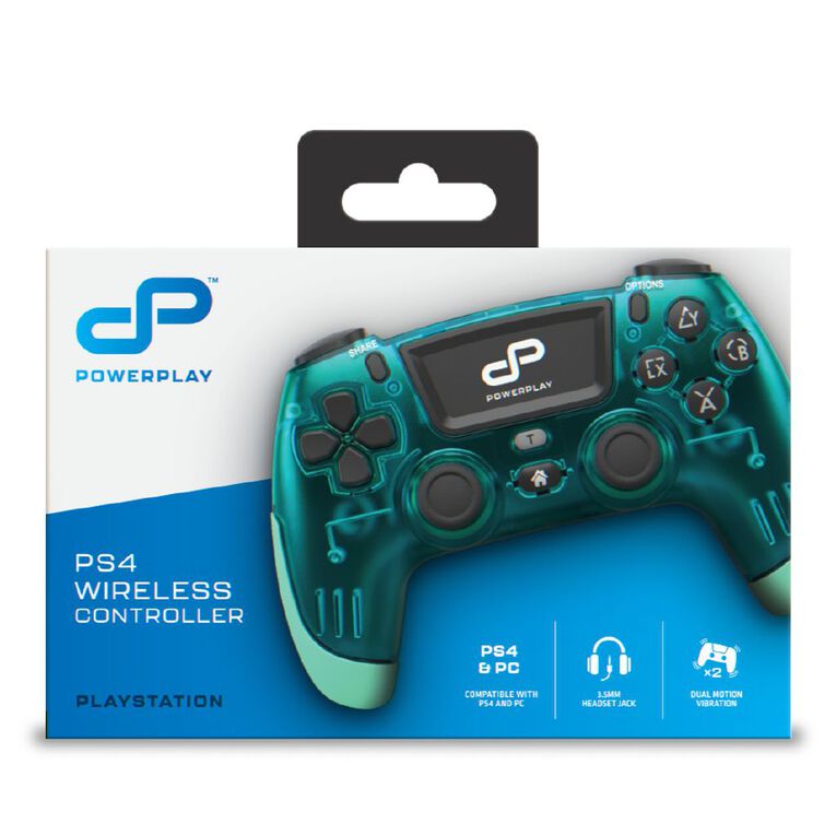 PowerPlay PS4 Wireless Controller Translucent Teal, , hi-res