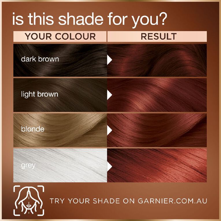 Garnier Good Hair Colour Auburn Hibiscus Brown 5.5, , hi-res