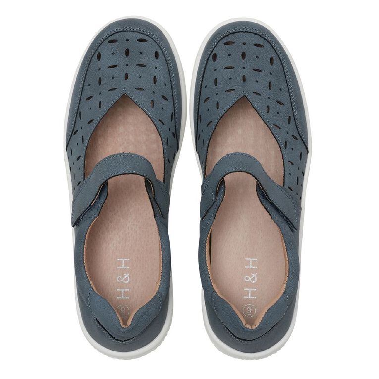 H&H Women's Wilma Comfort Maryjane, Navy, hi-res