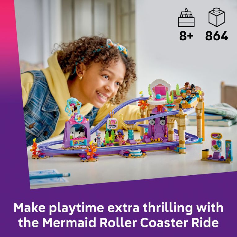 LEGO Friends Mermaid Roller Coaster Ride 42703, , hi-res