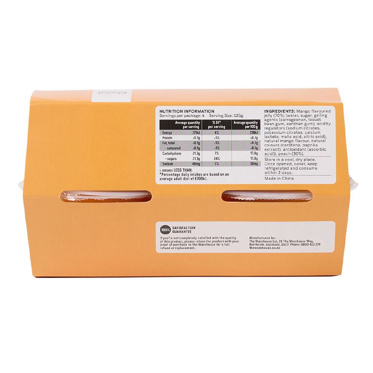 Market Kitchen Peaches in Mango Jelly Cup 125g 4 pack, , hi-res