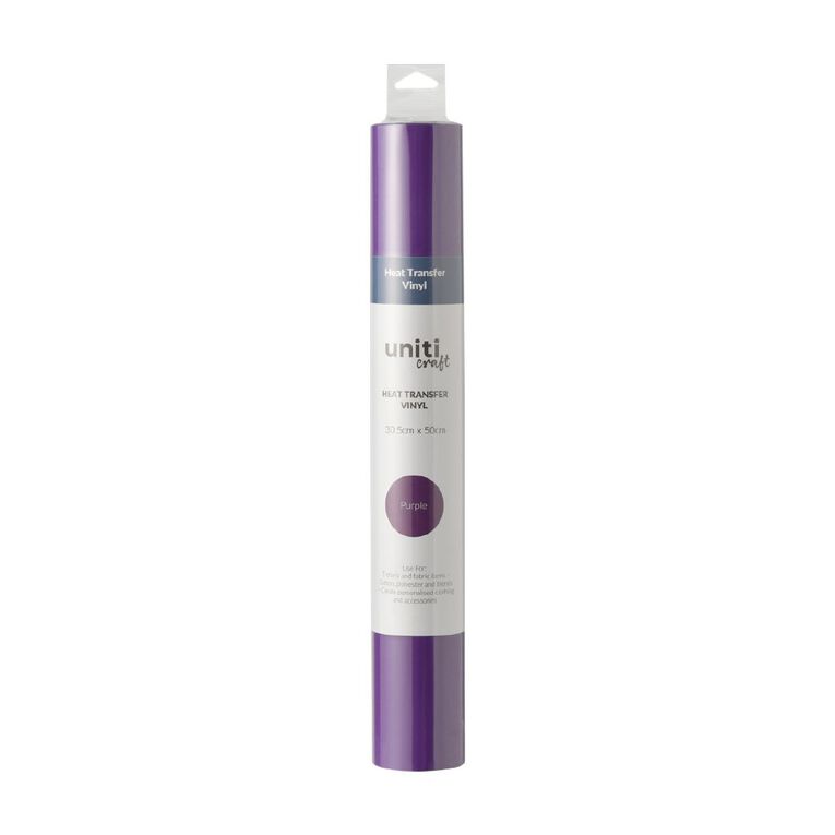 Uniti Craft Heat Transfer Vinyl 30.5Cm X 50Cm Purple, , hi-res