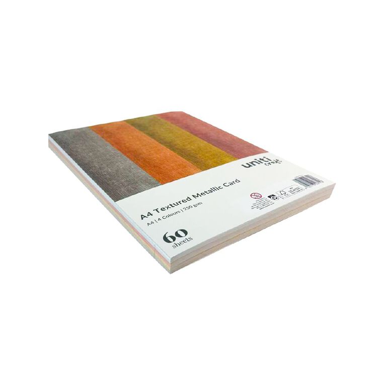 Uniti Textured Metallic Card Stock A4, , hi-res