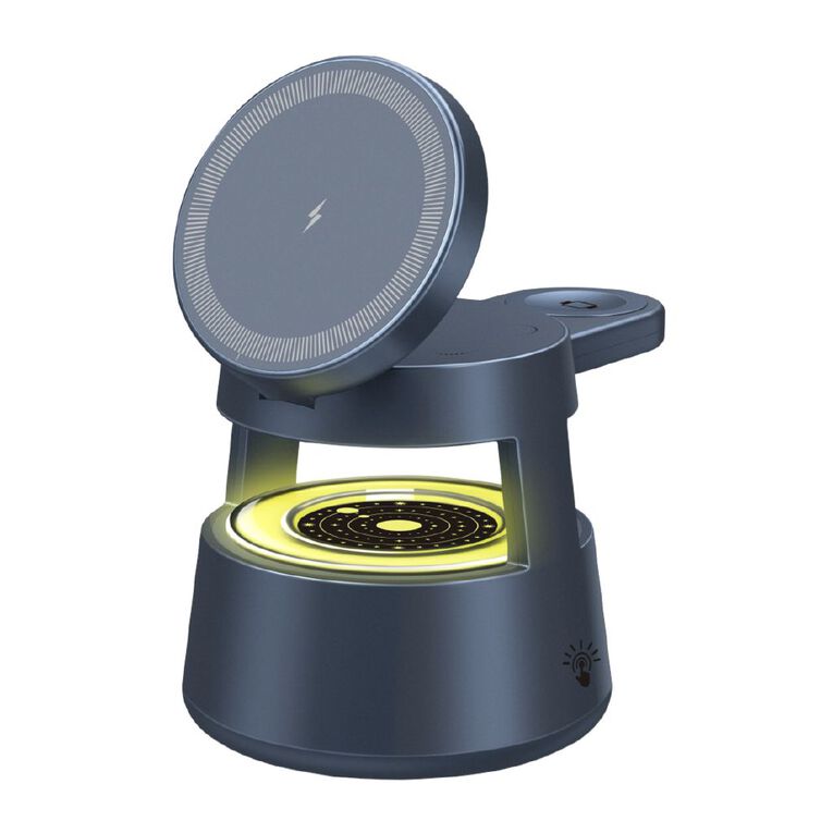 Tech.Inc 4 In 1 Wireless Charging Station With Night Lamp, , hi-res