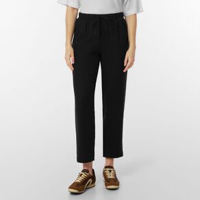 H&H Women's Linen Blend Tapered Pants