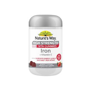 Nature's Way High Strength Adult Vita Gummies Iron 65s