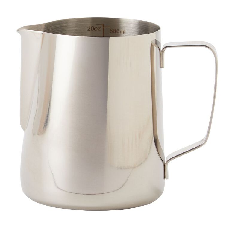 Living & Co Milk Frothing Jug Stainless Steel 600ml, , hi-res