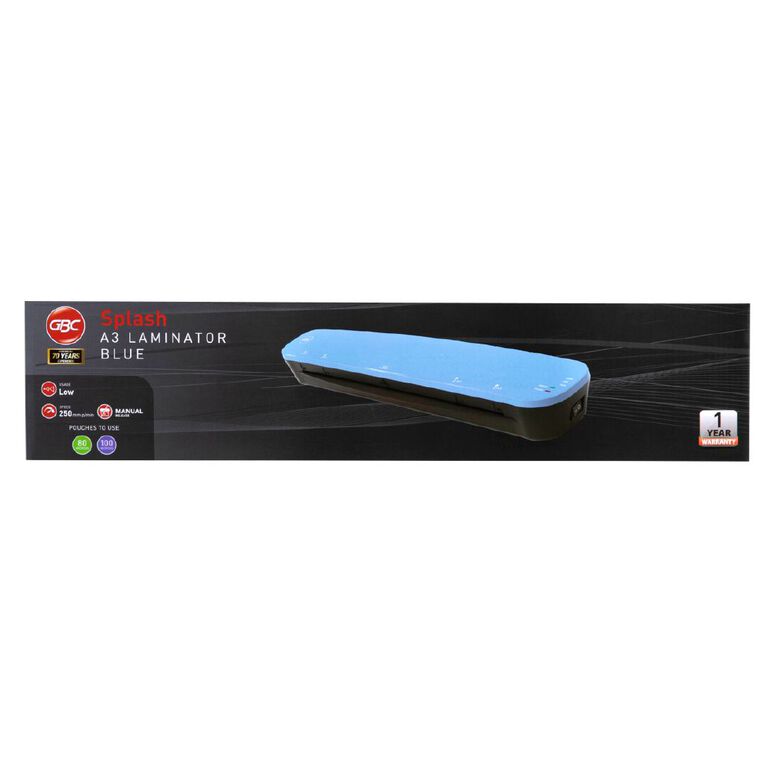GBC Splash Laminator A3 Blue, , hi-res