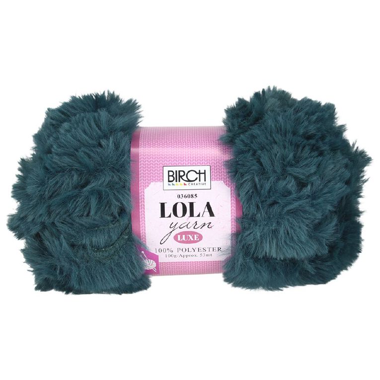 Birch Lola Yarn 100% Polyester 100g Teal, , hi-res