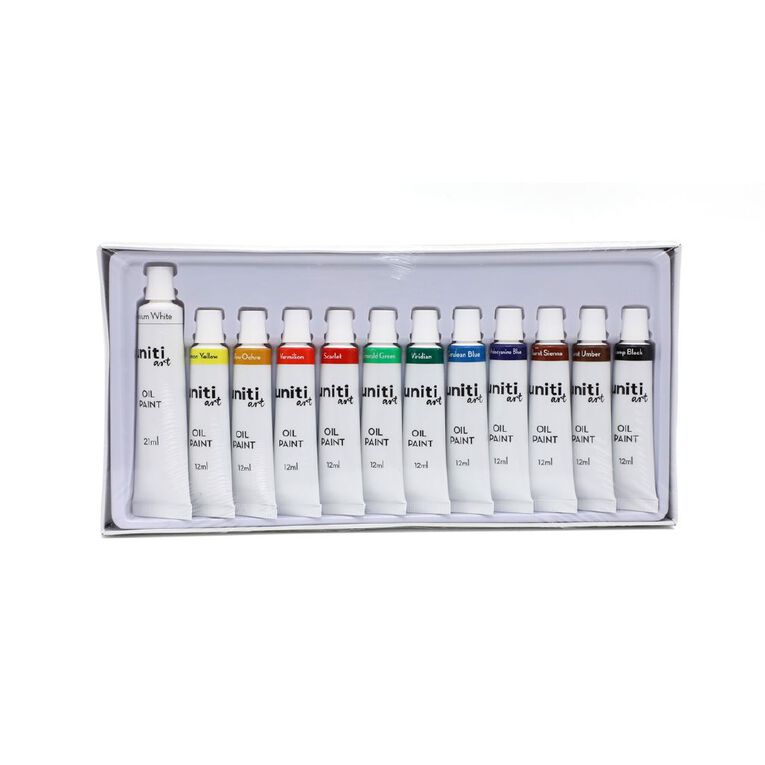 Uniti Oil Paint Set 12 Pack, , hi-res