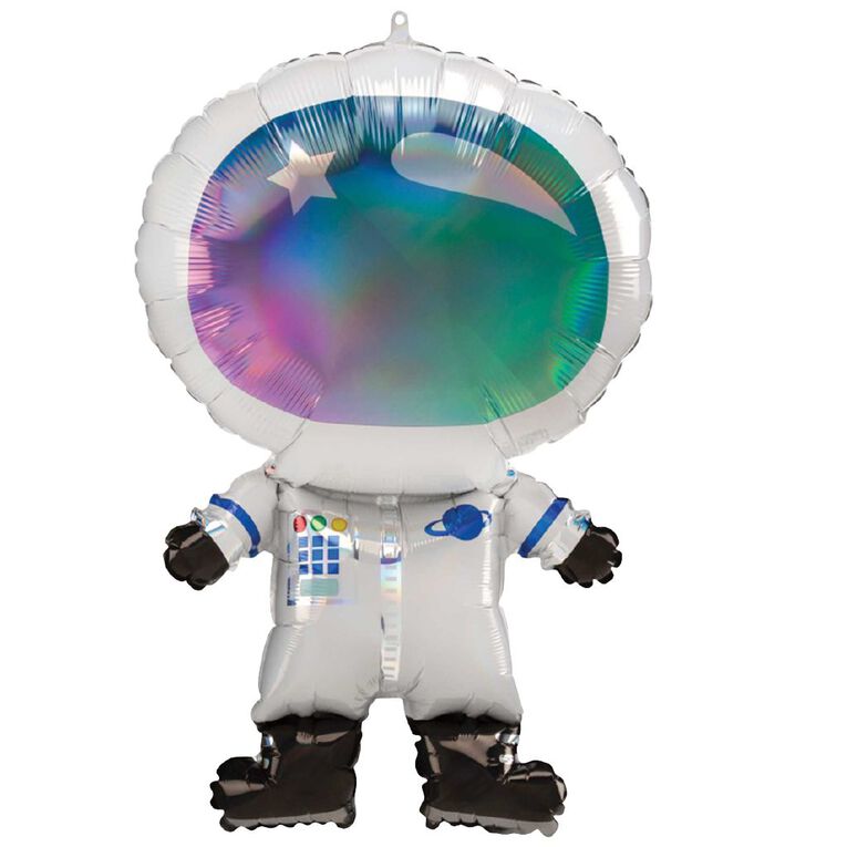 Anagram Supershape Holographic Astronaut Balloon, , hi-res