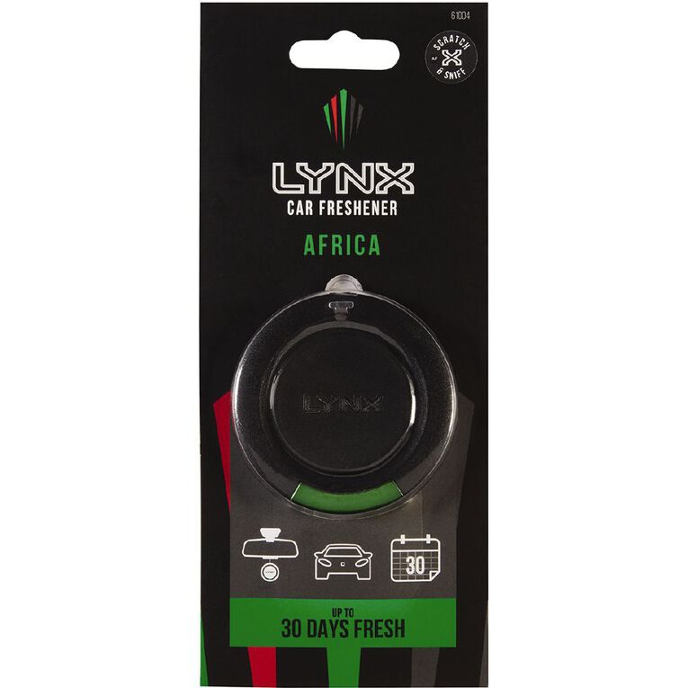 Lynx 3D Hanging Car Auto Air Freshener Africa Scent, , hi-res
