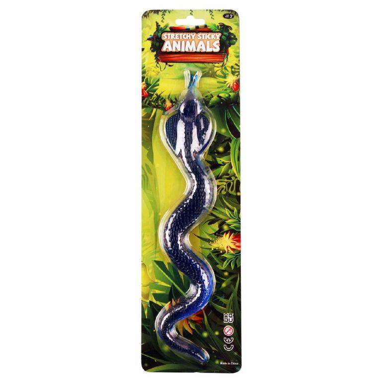 Sticky Stretchy Snake 33cm Assorted, , hi-res
