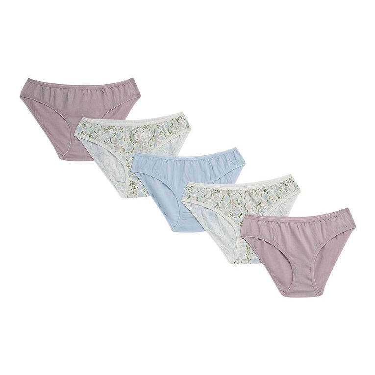 H&H Women's Bikini 5 Pack, Purple Light, hi-res