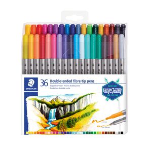 Staedtler Design Journey Double-ended Fibre-tip Pens 36 Pack