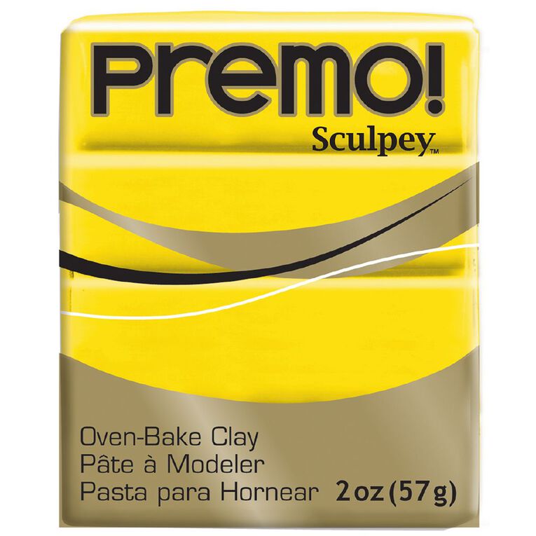 Sculpey Premo Accent Clay 57g Cadmium Hue Yellow, , hi-res