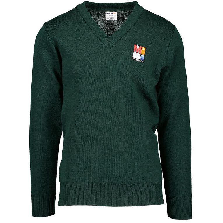 Schooltex Menzies College Jersey with Embroidery, Bottle Green, hi-res