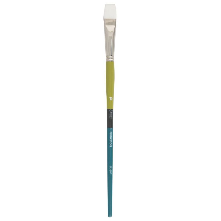 Princeton Snap Brush Long Handle Taklon Bright 10 White, , hi-res
