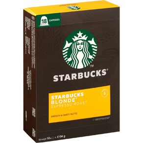 Starbucks Blonde Espresso Roast 18 Capsules