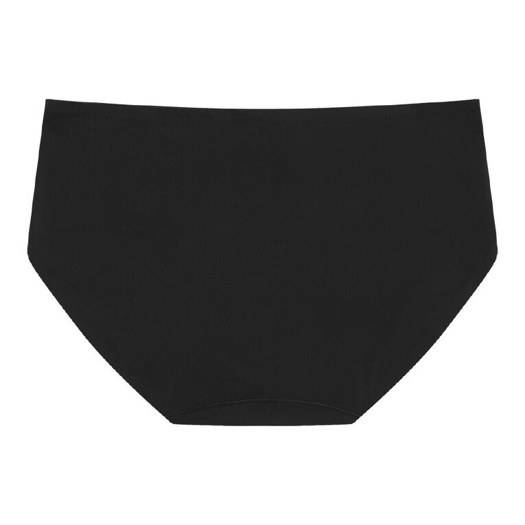 H&H Women's Micro No Show Boyleg Briefs, Black, hi-res