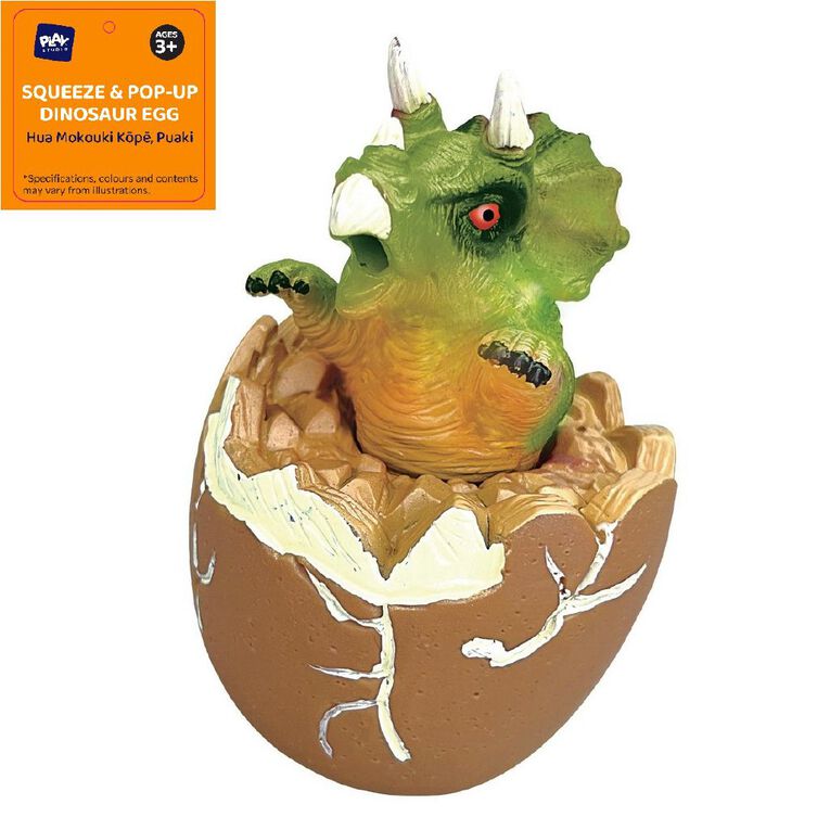 Play Studio Squeeze & Pop-Up Dinosaur Egg Assorted, , hi-res