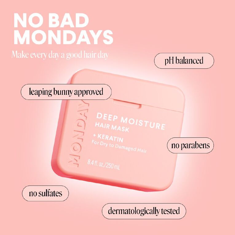Monday Haircare Hair Mask Deep Moisture 250ml, , hi-res