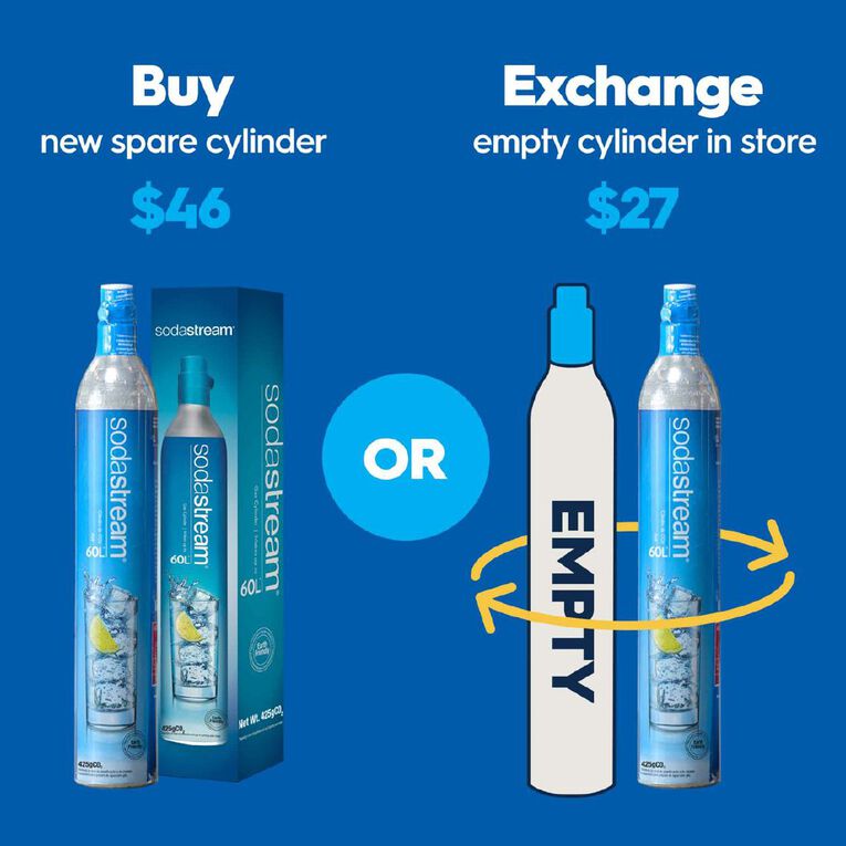 Sodastream Spare Cylinder 60 Litre, , hi-res