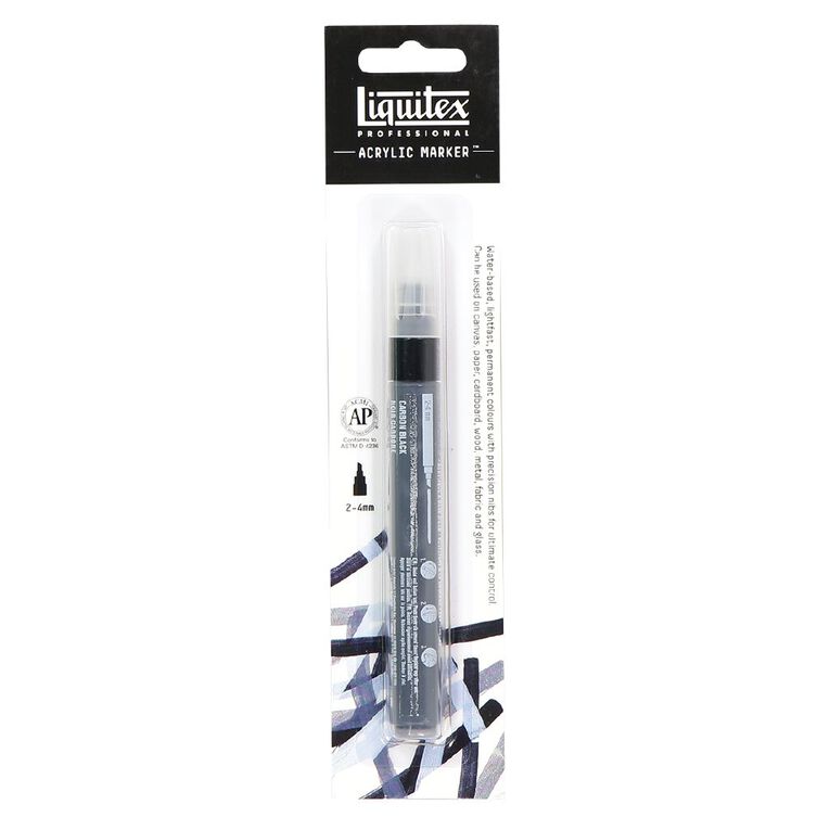 Liquitex Professional Acrylic Marker 2-4mm Carbon Black, , hi-res