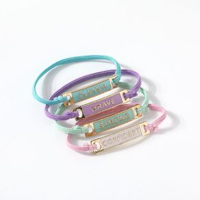 Young Original Kids' Clever Brave Elastic Bracelet 4 Piece Set