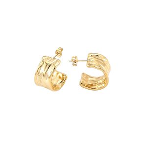 Molten Hoop Earrings 20mm