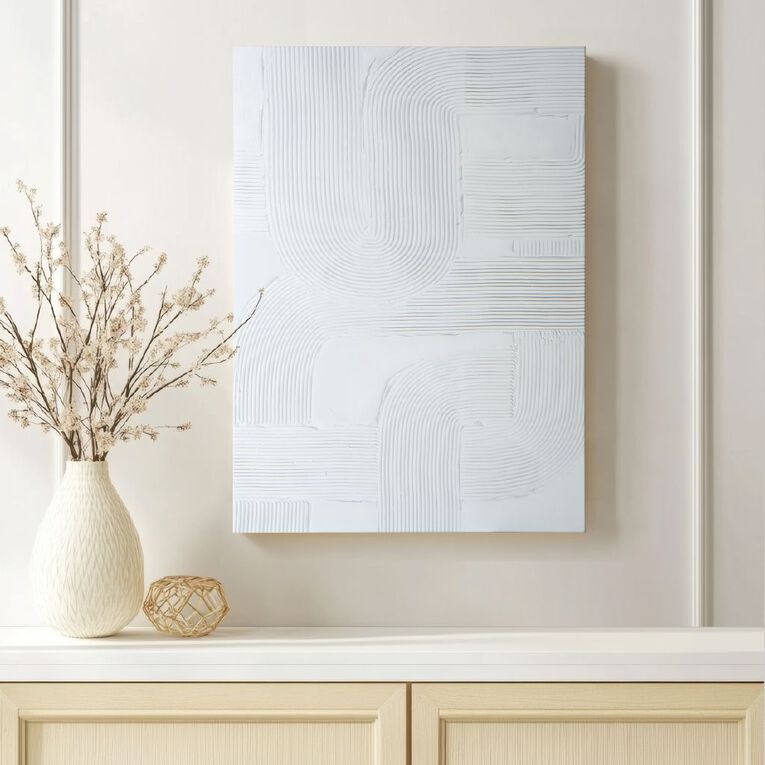 Happy Frames Wall Art Canvas Urban Simplicity 97x70cm, , hi-res