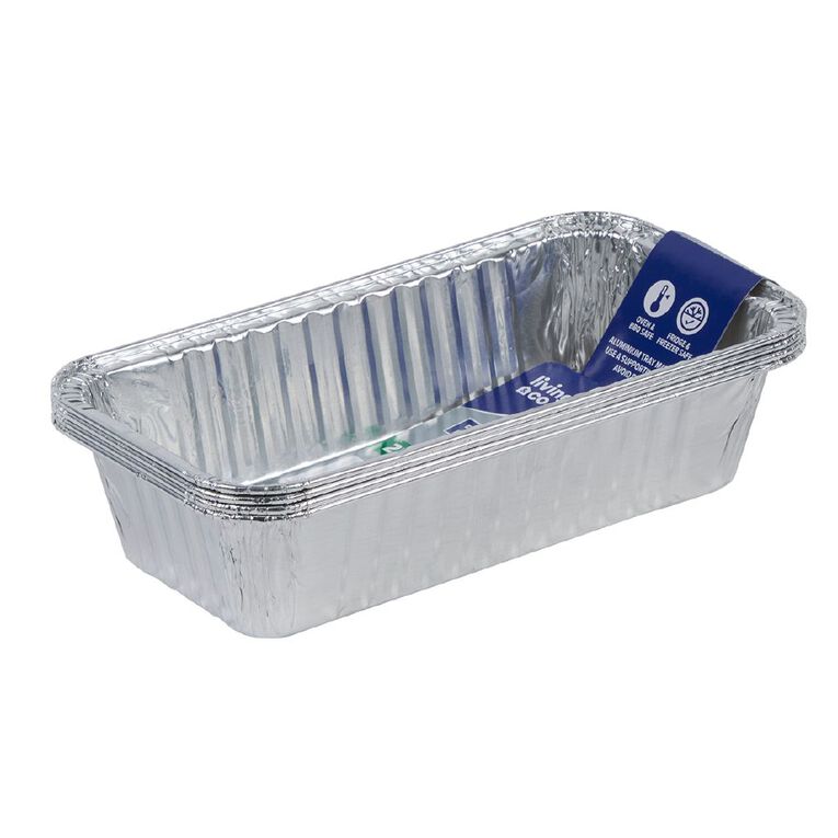 Living & Co Foil Tray 22 x 11cm 4 Pack, , hi-res