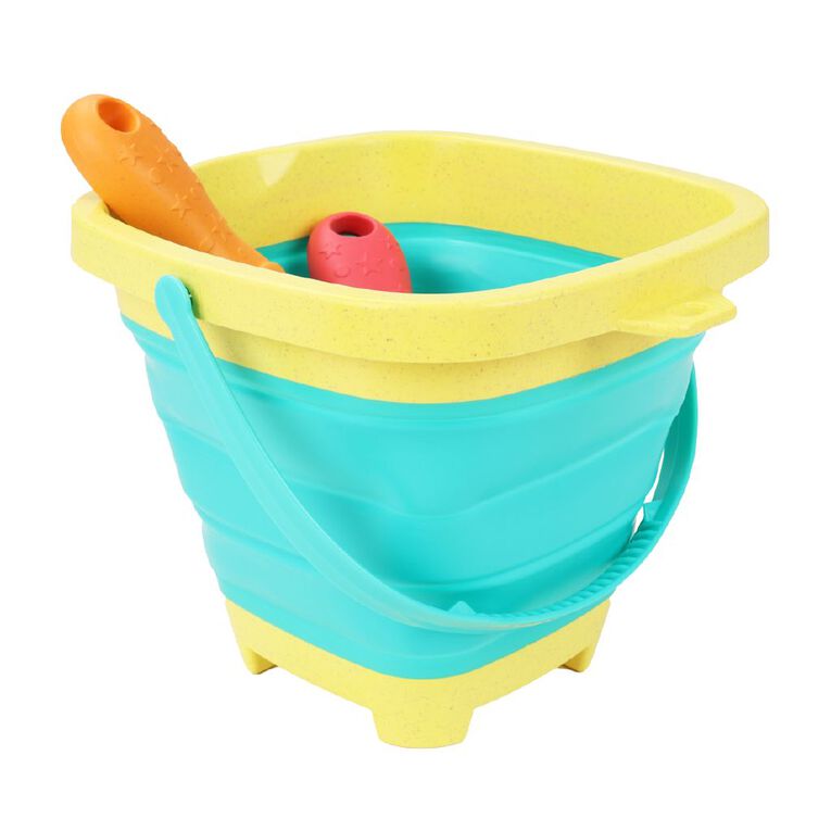 Active Intent Play Folding Bucket with 2 Piece Sand Tools 2L, , hi-res