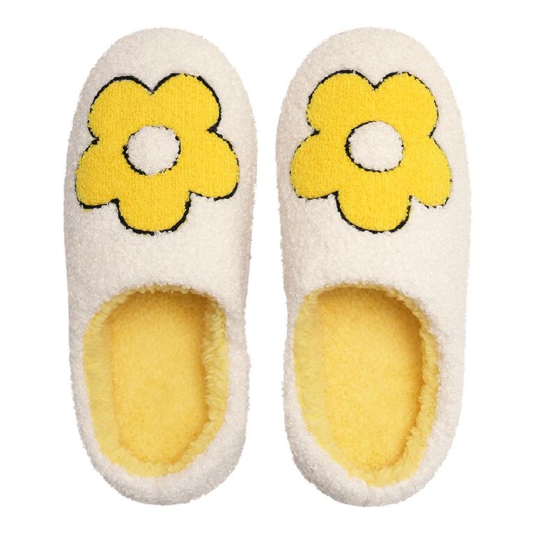 H&H Women's Novelty Fun Slippers, White, hi-res