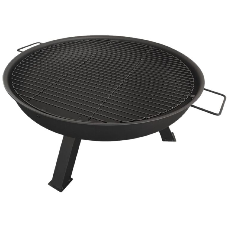 Living & Co Fire Pit With Grill 75cm, , hi-res