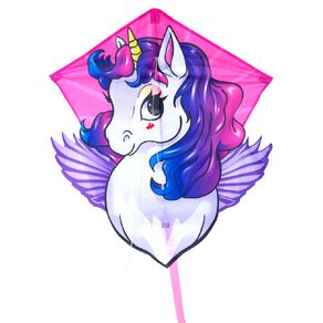 EOLO Pop Up Nylon Diamond Kite Unicorn