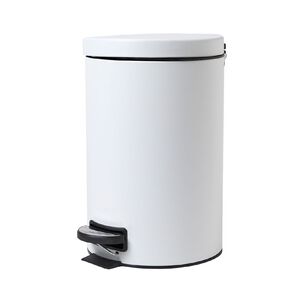 Living & Co Pedal Bin White 12L