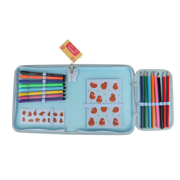 Uniti Kids Kiwi Plush Stationery Set, , hi-res
