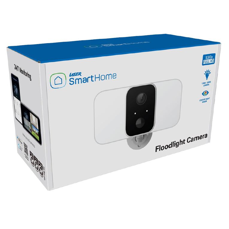 Laser Smart Home Outdoor Floodlight Camera, , hi-res