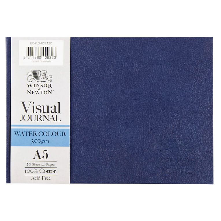 Winsor & Newton Watercolour Hard Visual Journal 300gsm A5 20 Sheets, , hi-res