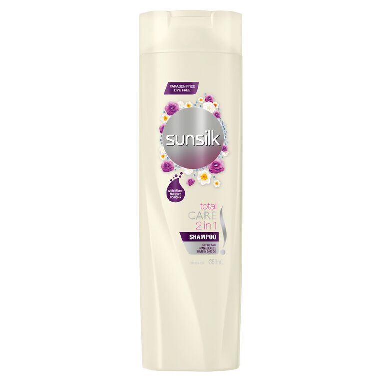 Sunsilk 2-in-1 Total Care Shampoo 350ml, , hi-res