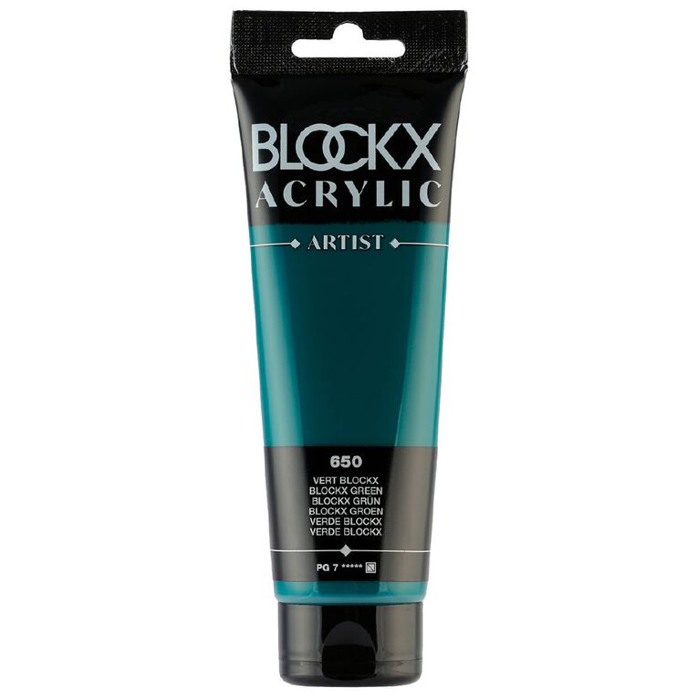 BLOCKX Acrylic Tube 120ml  Green Green, , hi-res
