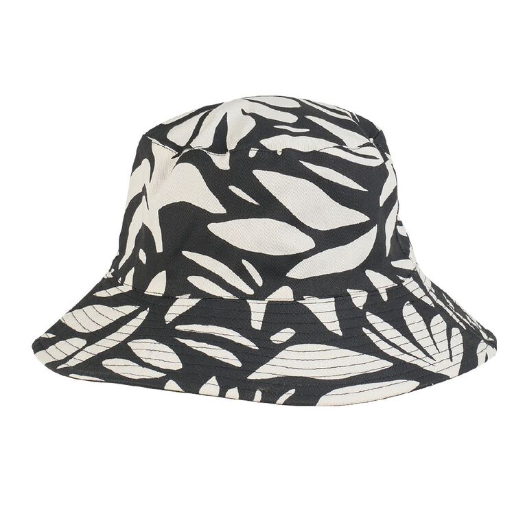 H&H Women's Reversible Bucket Hat, Black, hi-res