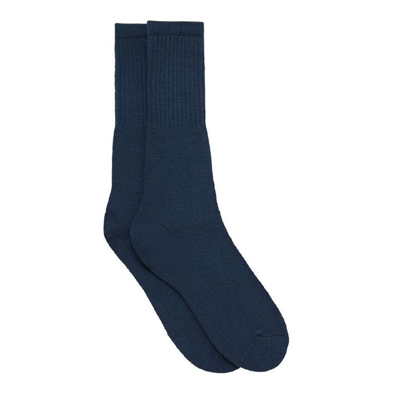 Rivet Men's Work Socks 2 Pack, Navy S26, hi-res